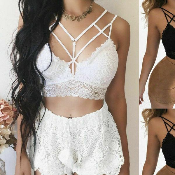 

women casual tank vest blouse sleeveless summer crop shirt cami drop shipping, White