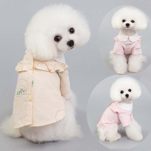 

dog apparel summer pet shirt clothes spring puppy vest chihuahua small medium dogs costume fashion pets cat cotton t-shirt clothing