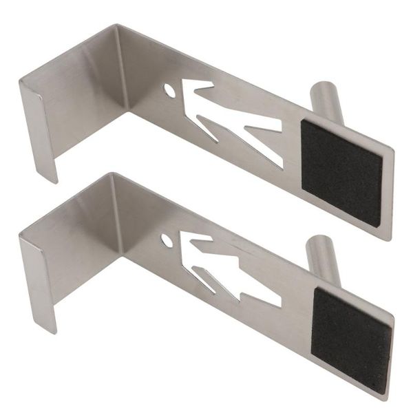 

hooks & rails 1 pair door household hole hat towel storage hangers