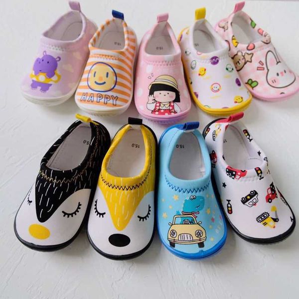 

cute cartoon baby boy girl shoes spring autumn home indoor infant shoes for kids stretch fabric soft sole children toddler shoes 210713, Black