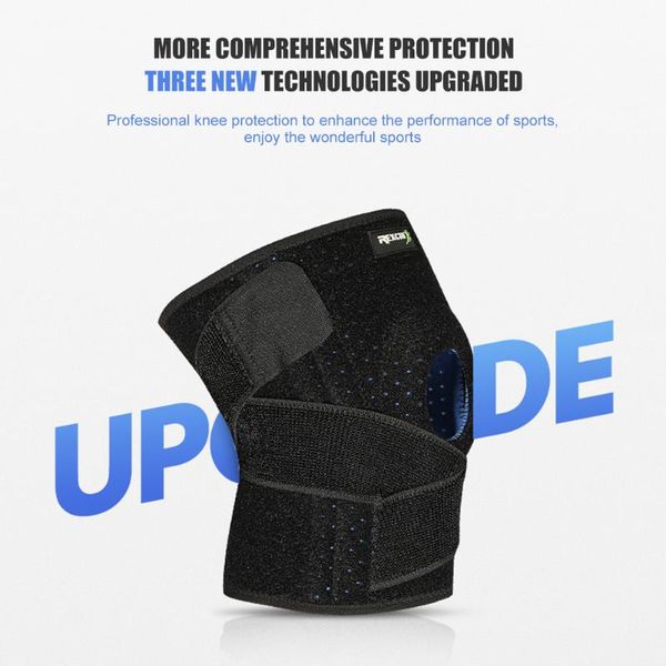 

fitness patella belt knee pad breathable sports elastic anti-slip knee brace for effective working-out accessories, Black;gray