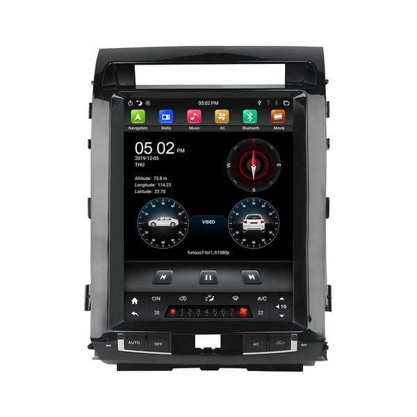 

dsp tesla style ips px6 6-core 12.1" android 9.0 car dvd radio gps for toyota land cruiser 2008-2015 bluetooth 5.0 wifi easy connect