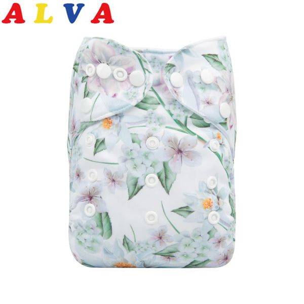 

alvababy eco-friendly cloth diapers baby washable nappy with microfiber insert