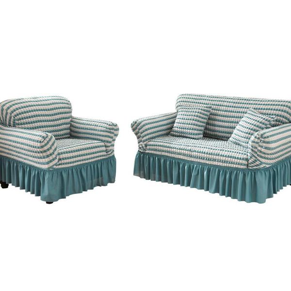 

chair covers nordic style high elasticity lace all-inclusives sofa cover waterproof non-slip protective couch towel corner slipcover