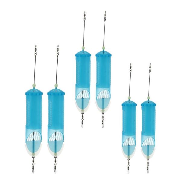 

fishing hooks 6pcs useful lure cage bait portable tool