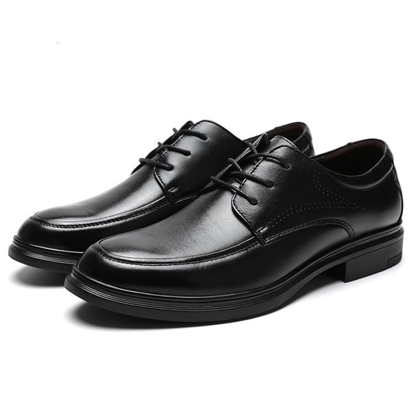

dress shoes men's business casual british style comfortable non-slip and breathable wear resistant soft soles men 38-44 1h7v, Black