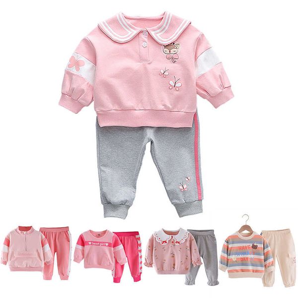 

autumn winter cotton baby outfit baby girls boys long sleeve clothes pant stripe soft home outfit ropa bebe 2pcs/set g1023, White