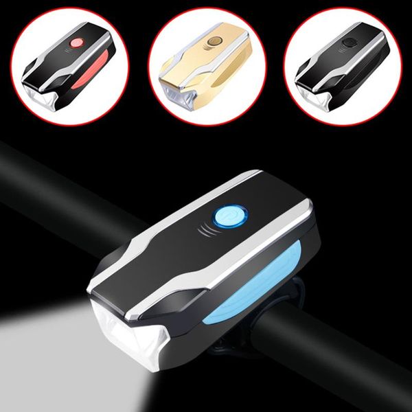 

bike lights cycling headlights charging horn dead night riding equipment bicycle burglar alarm lamp 3modes waterproof luz bicicleta 30