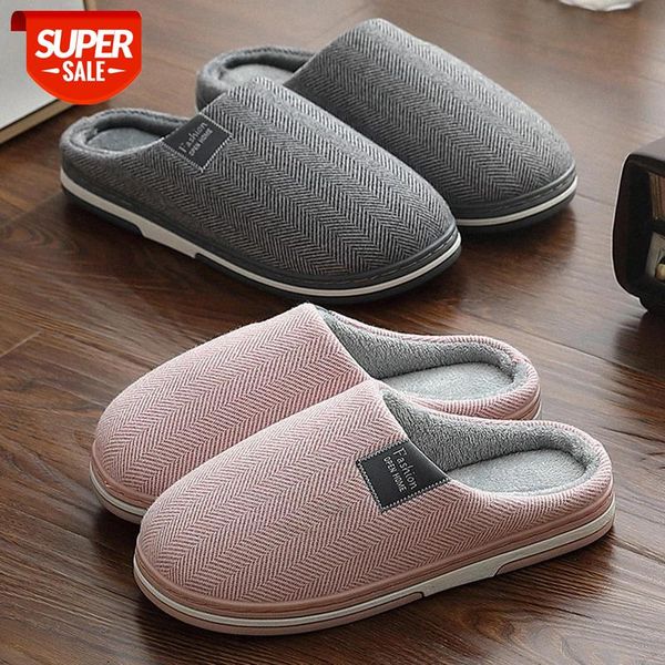 

puimentiua women winter home fur slippers fur slides cotton ladies soft warm house slippers indoor bedroom lovers couples shoes #079c, Black
