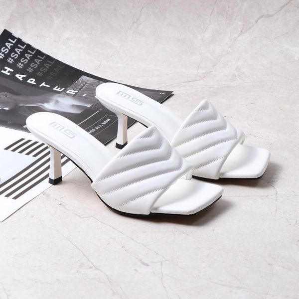 

slippers fashion elegant womens solid cozy pu square toe sandals heel party dress shoes beach flip flops w, Black