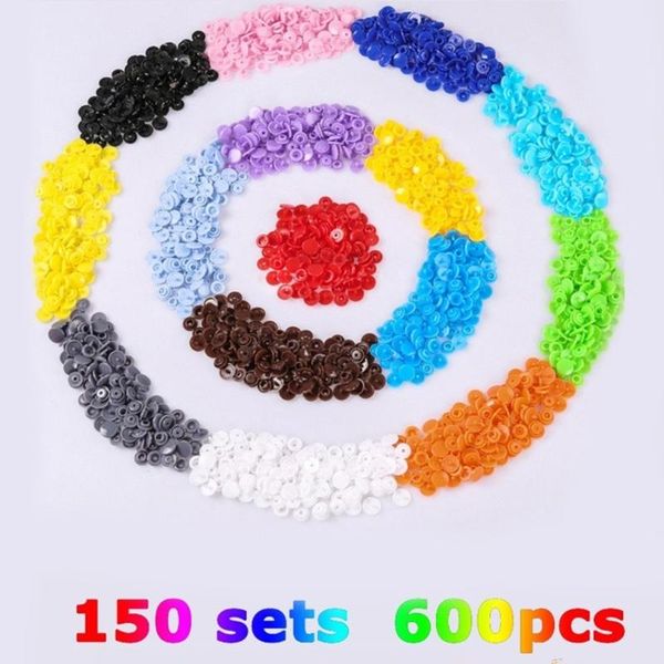 

button 600pcs 1440pcs resin nylon plastic children's four buttons kit color round bags buckle multicolor set, Blike;white