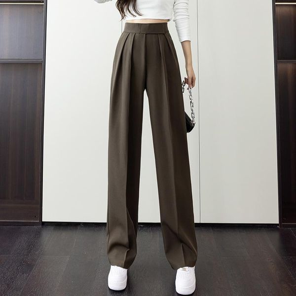 

women's pants & capris white wide fashion casual baggy high waist sweatpants women joggers for woman ruched pocket formal suit, Black;white