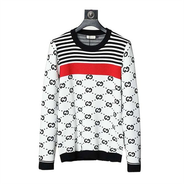 

men designer sweaters long sleeve fashion autumn spring luxury clothing letter embroidery pullover sweater coat -3xl #an16, White;black