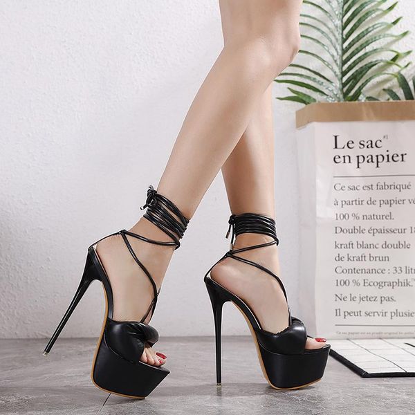 

sandals super high heel stiletto 2 colors size34-40, Black