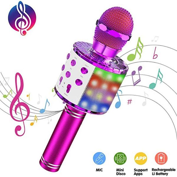 

2021 new capacitive wireless bluetooth speaker with light integrated variable sound microphone