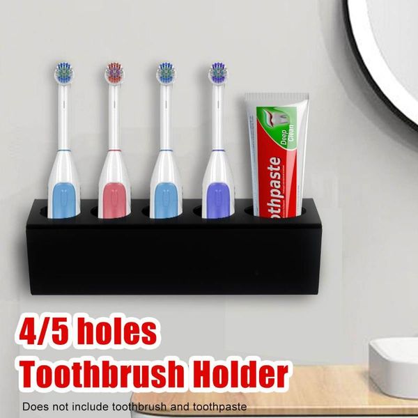 

toothbrush holders wall mounted acrylic holder set toilet shelf household storage rack for 4/5pcs