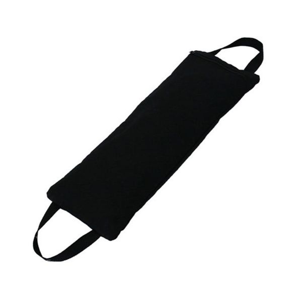 

foldable filled yoga sandbag with two handle for weights and resistance drop stripes