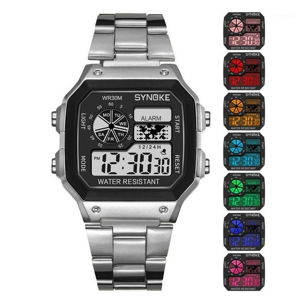 

sports men watch g style digital watches waterproof business men's wristwatch clock relogio wristwatches, Slivery;brown