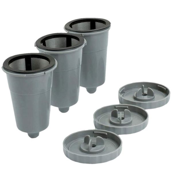 

coffee filters 3 reusable k cups for keurig 1.0 brewers,easy to use refillable single cup filters, stainless steel mesh filter