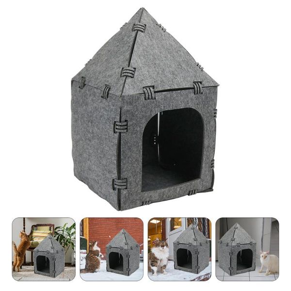 

cat beds & furniture creative tunnel nest felt kitty house pet toys sleeping