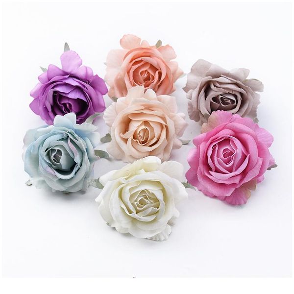 

5/10 pcs artificial flowers for home decor wedding bride wrist flower material scrapbooking christmas decorative flowers jllzgm