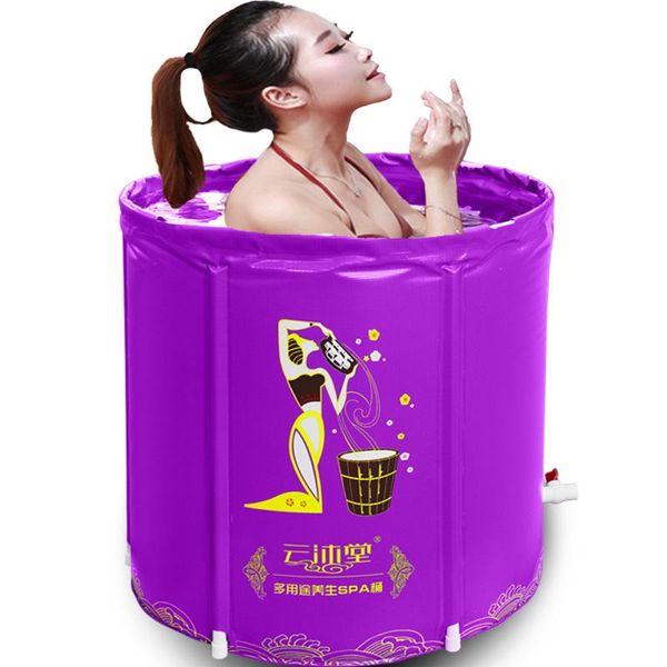 

bathing tubs & seats warm folding bath barrel inflatable fumigation bathtub tub