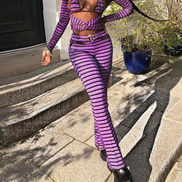 

hollow low waist chic women capri harajuku flare streetwear trend summer skinny elastic long trousers, Black;white