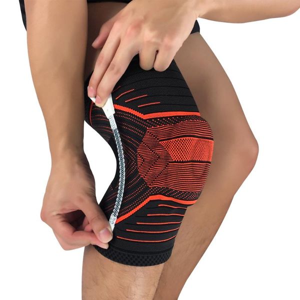 

elbow & knee pads 1pcs pat bone protector support silicone spring basketball running anti-collision sports, Black;gray