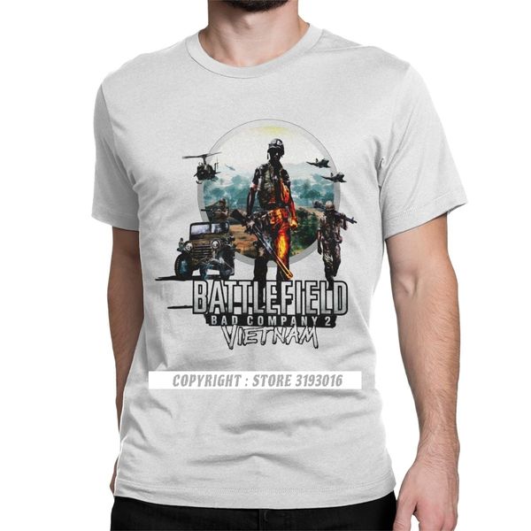 

ccccsportmen t shirt battlefield bad company 2 vietnam humor tee shirt battle field war shooter games tshirt crew neck streetwear graphic, Black;yellow