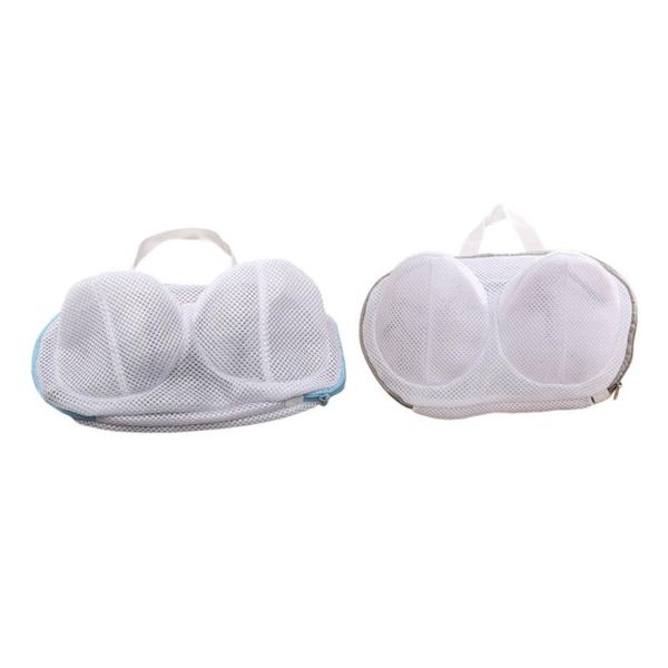 

laundry bags 2pcs bag durable underwear wash washing pouch (assorted color)