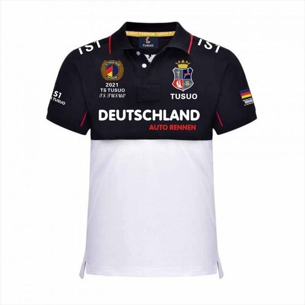 

fashion brand embroidery mens polo short sleeve sports style large size casual business shirts for, White;black