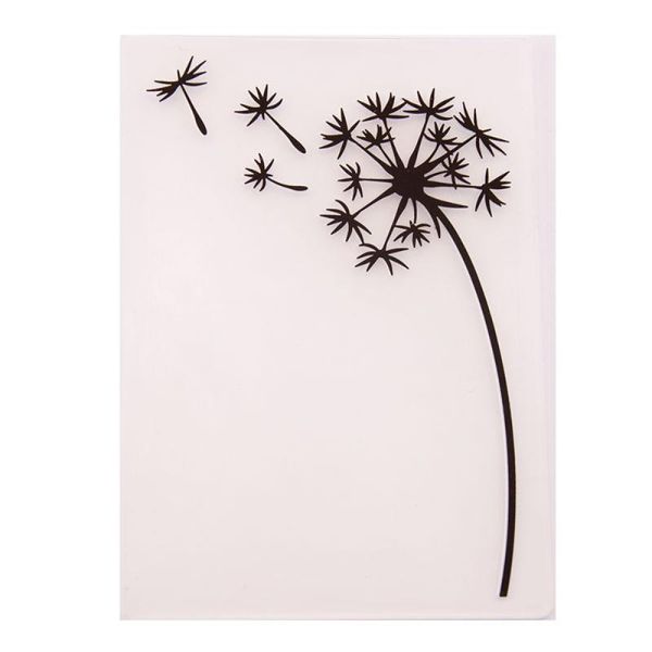 

craft tools 1pcs dandelion embossing folders po wedding decoration making paper card diy scrapbooking plastic eco-friendly stencil
