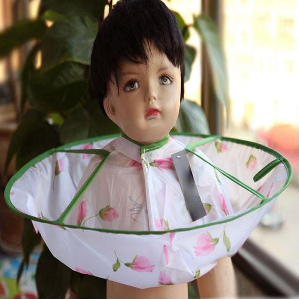 

1pc children foldable hair cutting cloak umbrella cape salon waterproof hairdresser professional hair cutting styling accessory