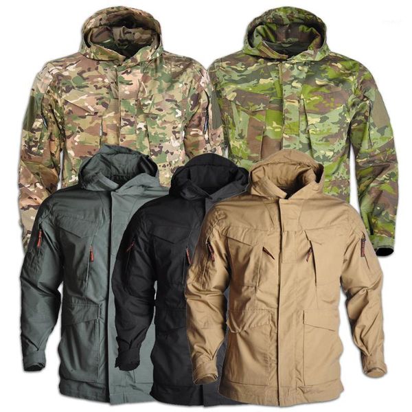 

outdoor jackets&hoodies tactical men jackets camouflage army soft shell hiking windproof waterproof outwear windbreaker1, Blue;black