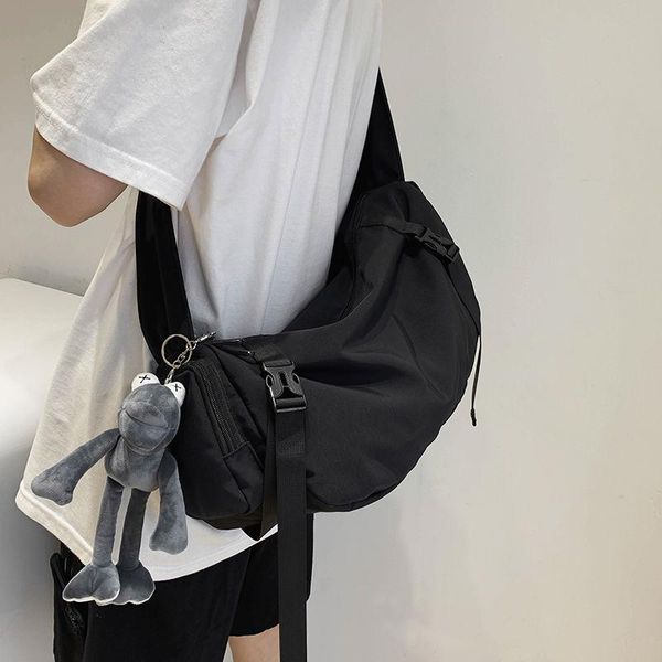 

shoulder bags functional nylon sling bag neutral large capacity handbags crossbody female for women girl messenger tas