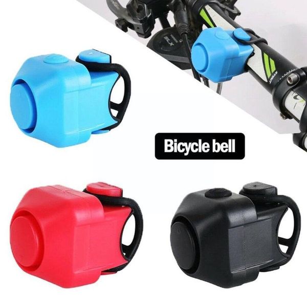 

bike horns 1pc bicycle mini electronic horn with button battery colorful bell handlebar alarm little cycling bells practical r f1x9