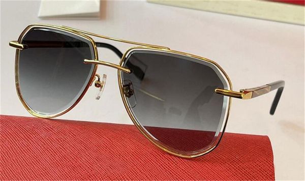 

new fashion design pilot sunglasses 0953 metal frame special design popular avant-garde style outdoor uv protection glasses, White;black
