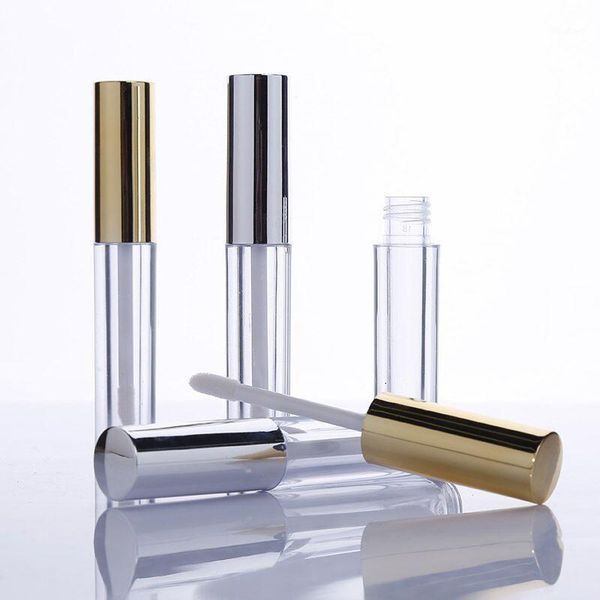 

storage bottles & jars 1ml 5ml 10ml empty cosmetic lip gloss tube makeup color packaging container gold silver mask with brush