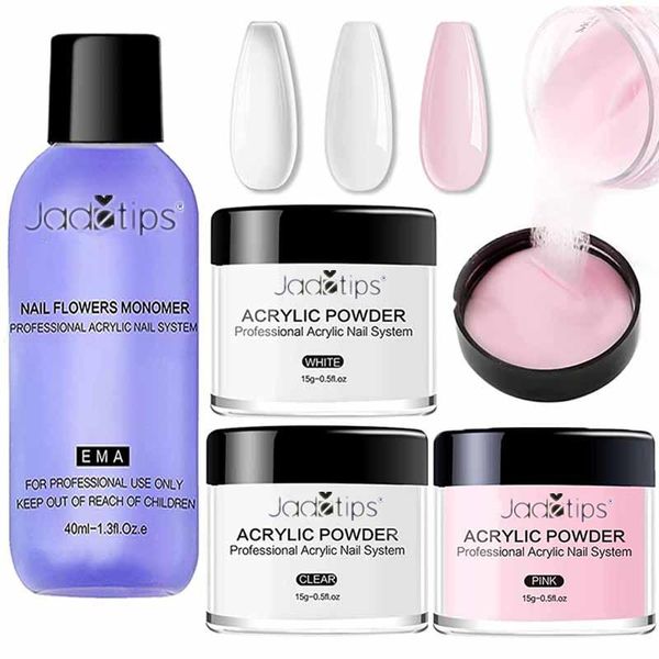 

nail art kits manicure set monomer powder and liquid decoration for kit crystal glitter 3d tips carving tools