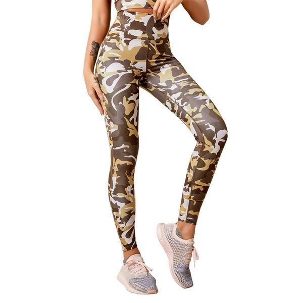 

yoga outfit ankle leggings camouflage quick dry high waist bubble butts 7476 jeggings for women workout running daily tights