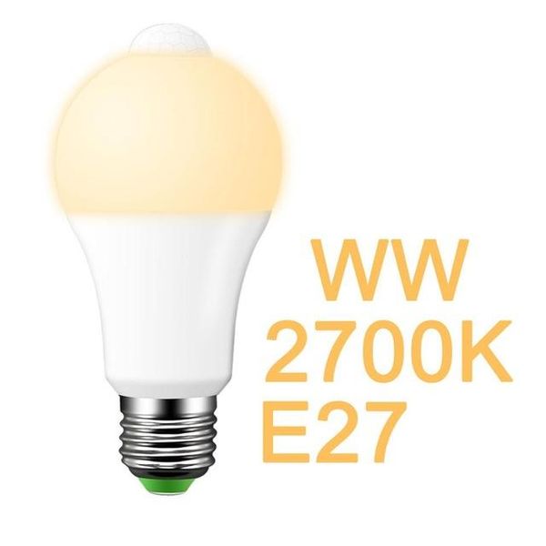 

bulbs 12w 15w 18w 20w motion sensor light e27 detector led bulb lamp stair hallway pathway corridor night lighting