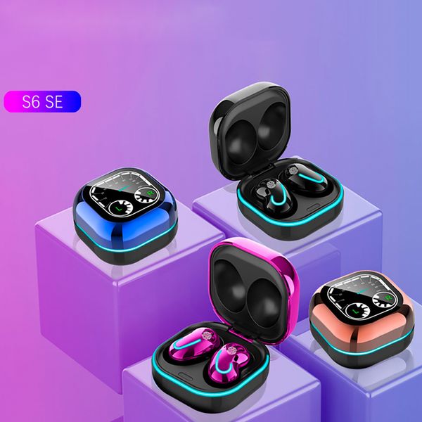 S6SE Беспроводные Наушники Bluetooth 5.1 Компьютерная гарнитура в ухе HiFi Sports Shall Отмена TWS Наушники для Samsung Xiaomi iPhone Huawei