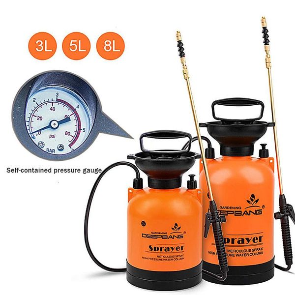 

garden pressure sprayer irrigation flower plant comes with pressure gauge watering can fertilizer spray tool
