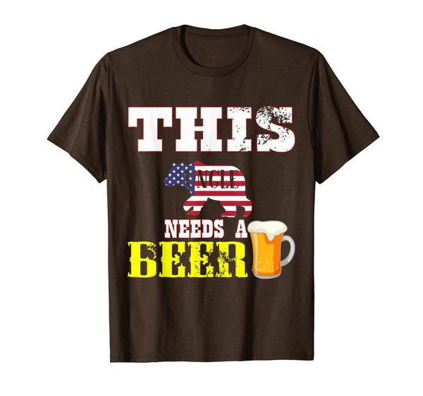 

this bear need beer 4th of july drinking uncle t-shirt, White;black