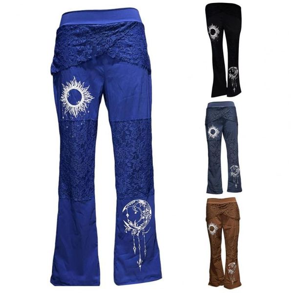

women's pants & capris women jeans slim skinny lace splicing sports tight fit button up denim jean, Black;white