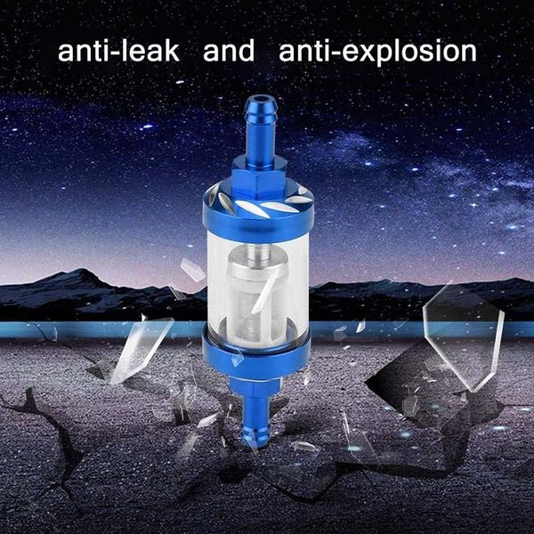 

parts aozbz gas fuel filter universal black/blue scooter oil 8mm motorcycle