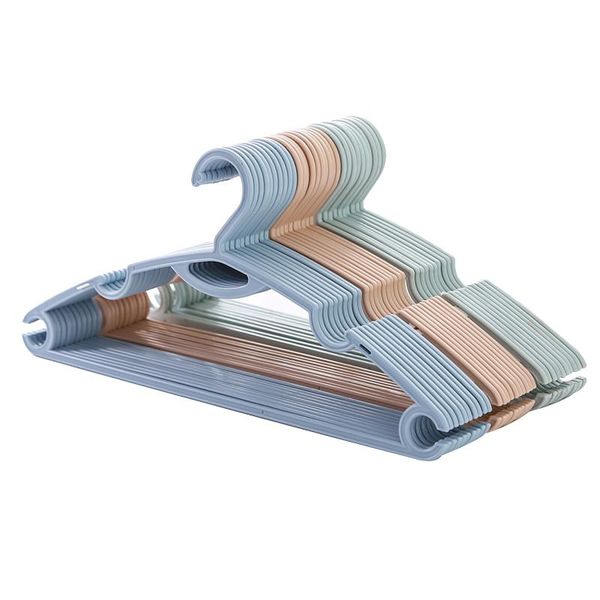 

hangers & racks 40cm 10 pcs/lot non-slip household drying rack coat support plastic clothes seamless clothing hanging