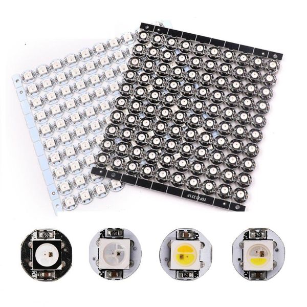 

strips 10~1000pcs 4-pin ws2812b ws2812 led chip & heatsink board dc5v rgb ws2811 ic built-in rgb+w rgb+ww wwa
