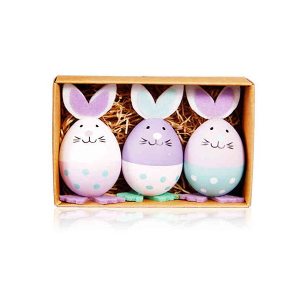 

yinghao easter purple white green rabbit egg kindergarten gift plastic children's toy ornament