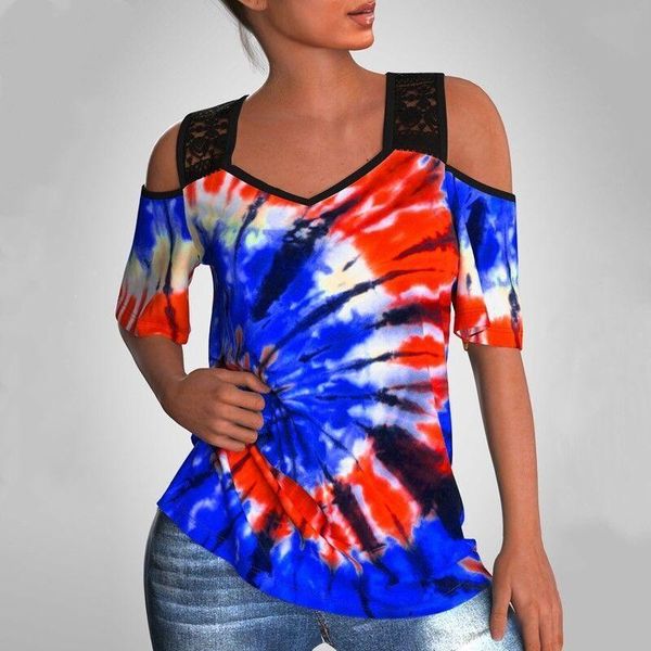 

women's t-shirt 2021 women summer off shoulder t-shirts plus sizes 5xl tees vintage v-neck loose lace strap casual beboho, White